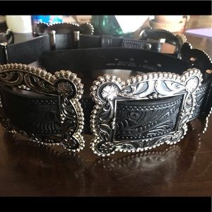 NET Black Concho Belt